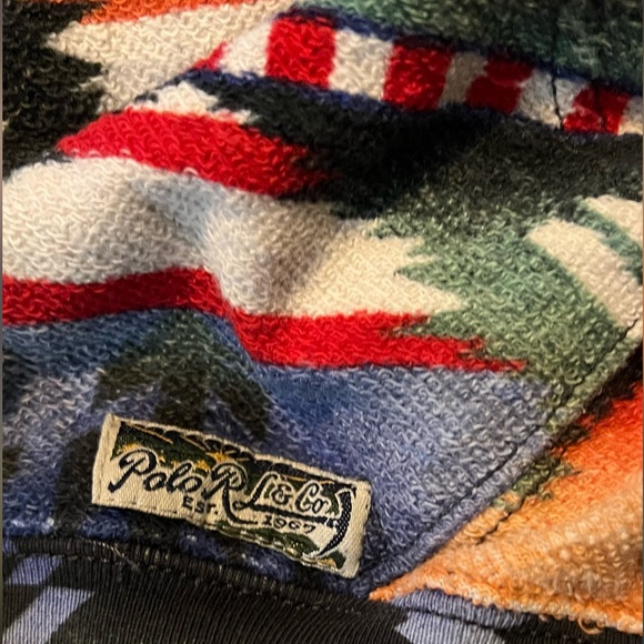 Very rare Aztec print Ralph Lauren hoodie collectors item 😍😍🔥🔥🐎🐎 - Picture 4 of 4